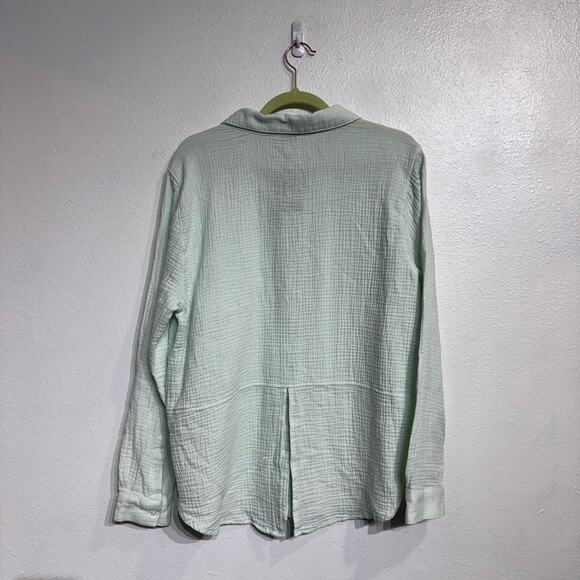Lucky Brand Light Green Button Down Sz L NWT - Picture 9 of 12